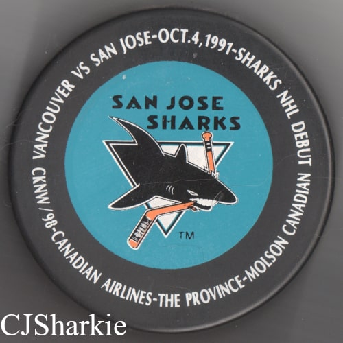Commemorative 1st Regular Season Game Puck
